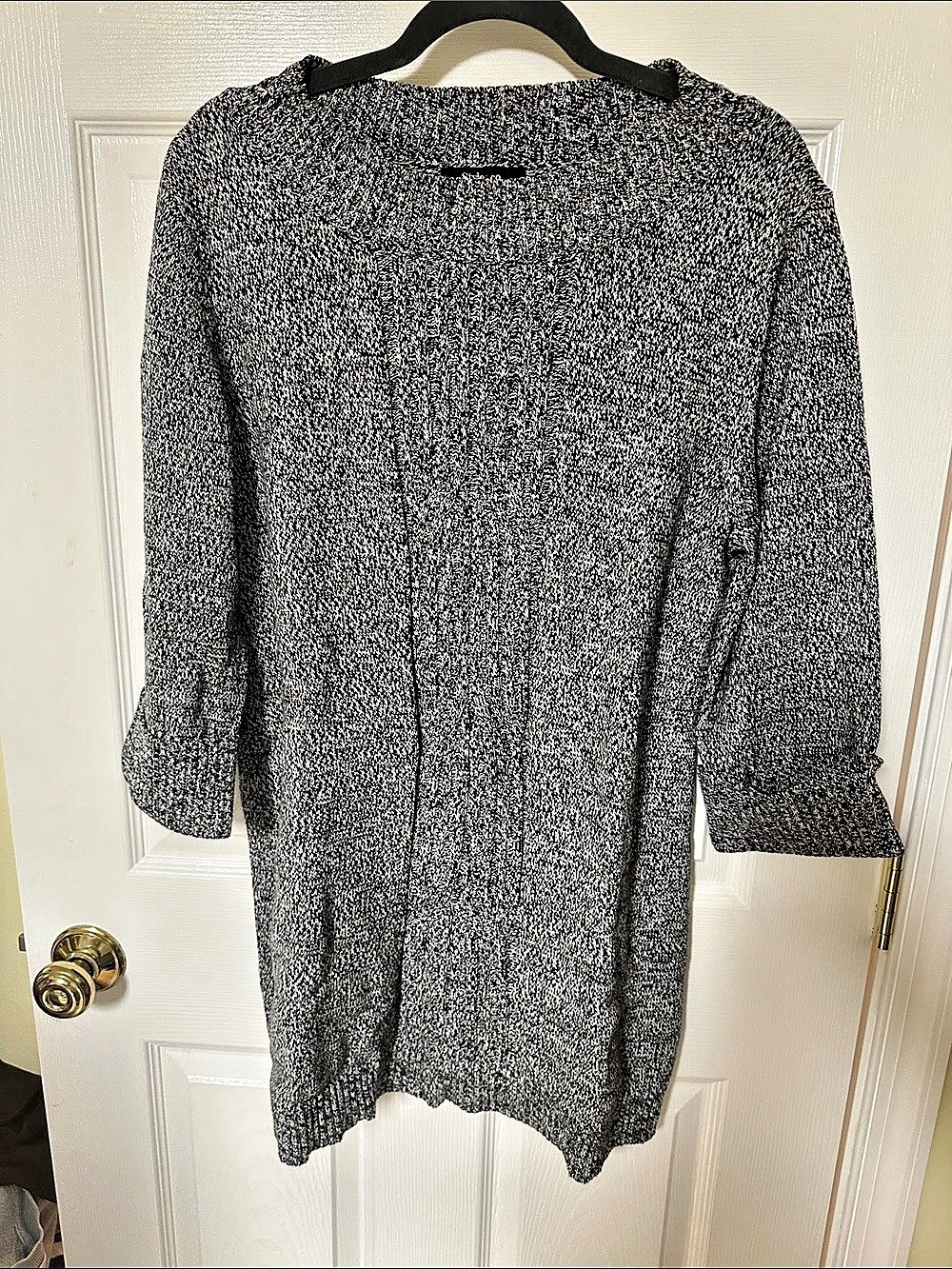 Style&Co. Black & White Long Sleeve Sweater Size XL